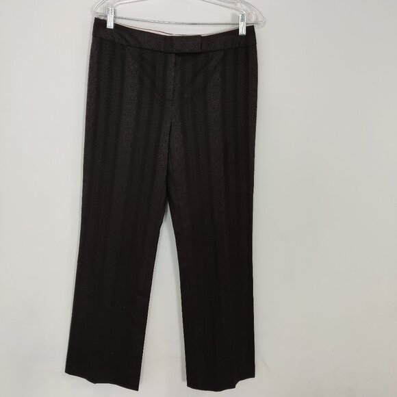 Tahari Women's Suit Pants Size 10 Trousers in Brown Mafia Boss Old Money - Picture 1 of 11